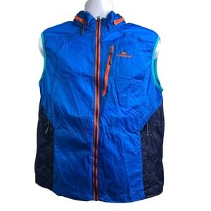 AUTOBAHN Men's‎ Blue Wind Breaker Vest Sz 110/M Cycling Running Biking Outdoors